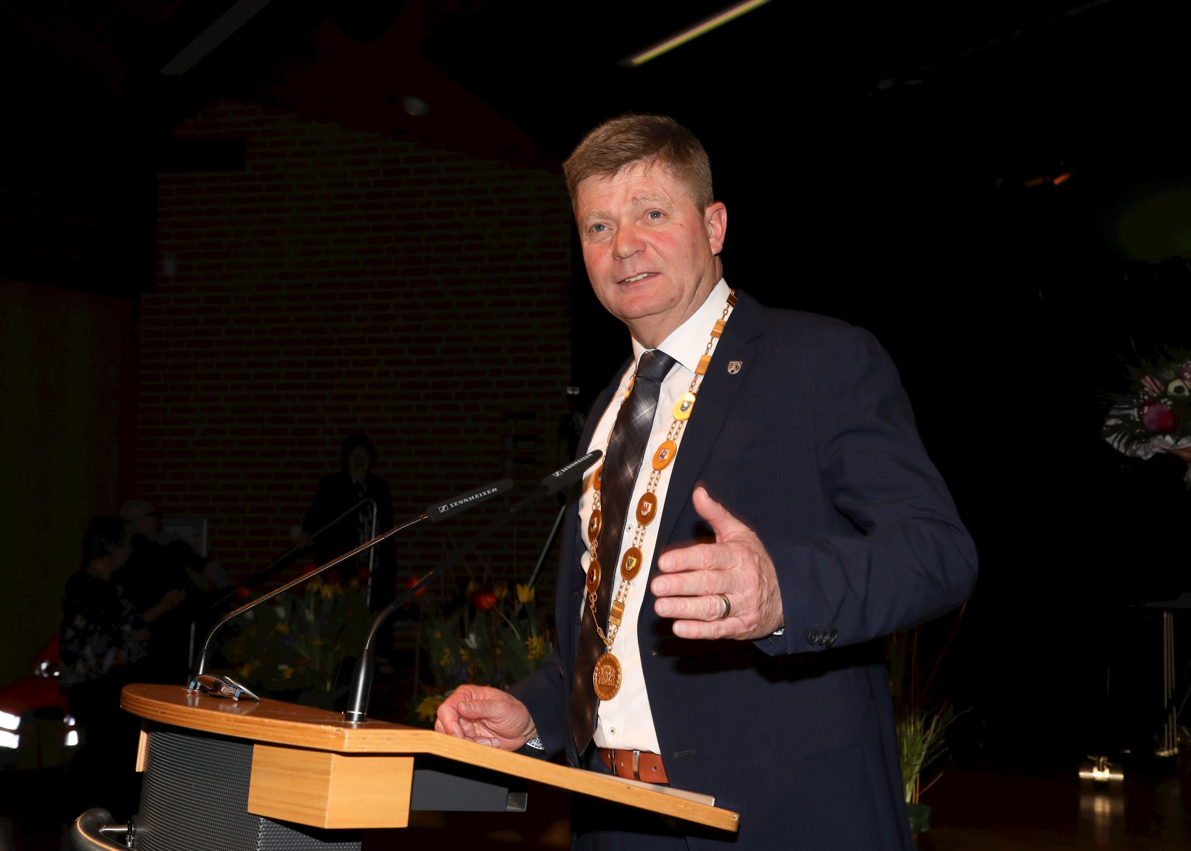 Erster Bürgermeister Harald Stadler beim Stadtempfang